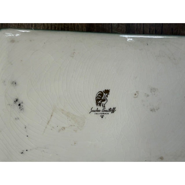 Mid 20th Century Mid Century Ceramic Trinket Box With Lid - Signed Sascha Brastoff For Sale - Image 5 of 6