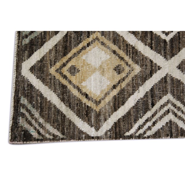 Turkish Vintage Handmade Turkish Oushak Rug 9' X 11'6" For Sale - Image 3 of 7