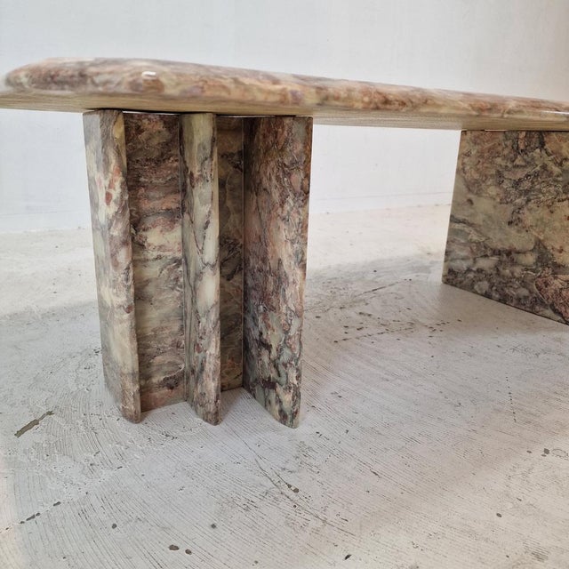 Italian Marble Coffee Table, 1980s For Sale - Image 13 of 16