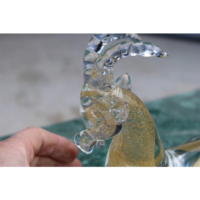 Murano Glass Capricorn with Gold Dust from Seguso, 1960s For Sale - Image 10 of 11