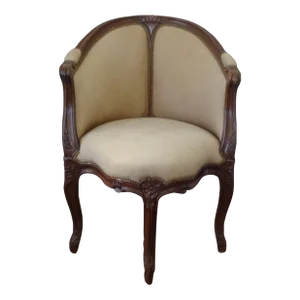 Late 20th Century Louis XV Style Fauteuil De Bureau
