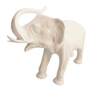 Antique Porcelain Elephant from Sitzendorf Thüringen For Sale