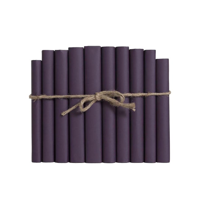 Modern Decorative Books - Violet Paper Wrapped Book Bundle - 1 Foot of Purple Books For Sale - Image 3 of 3