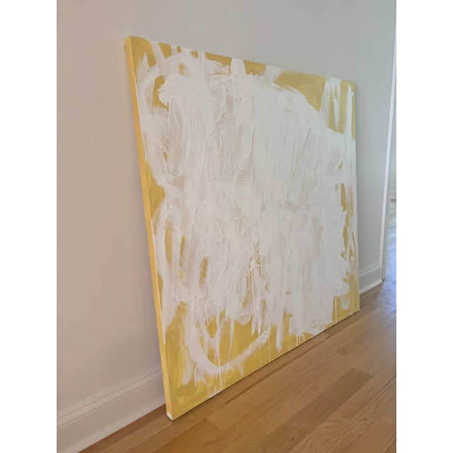 Yellow Sarah Trundle, Contemporary Abstract Painting, "Yellow, No. 2" For Sale - Image 8 of 8