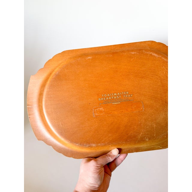 1930s Art Deco Bentwood Quartersawn Sycamore Breakfast Tray For Sale In Dallas - Image 6 of 12