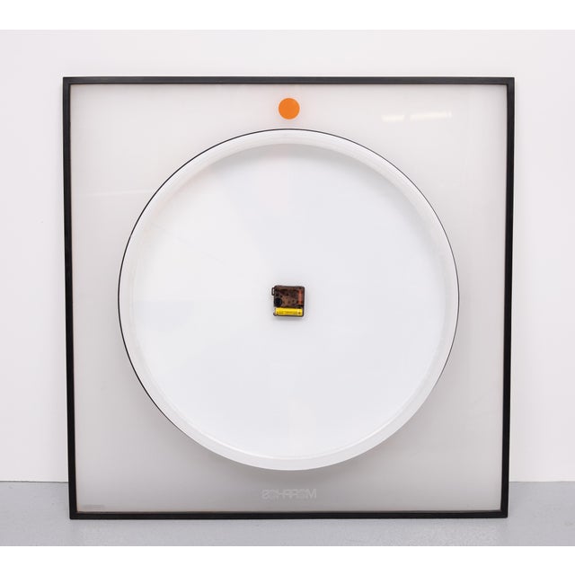 Gray Large Morphos Clock by Kurt B. Delbanco for Acerbis, 1980s For Sale - Image 8 of 11