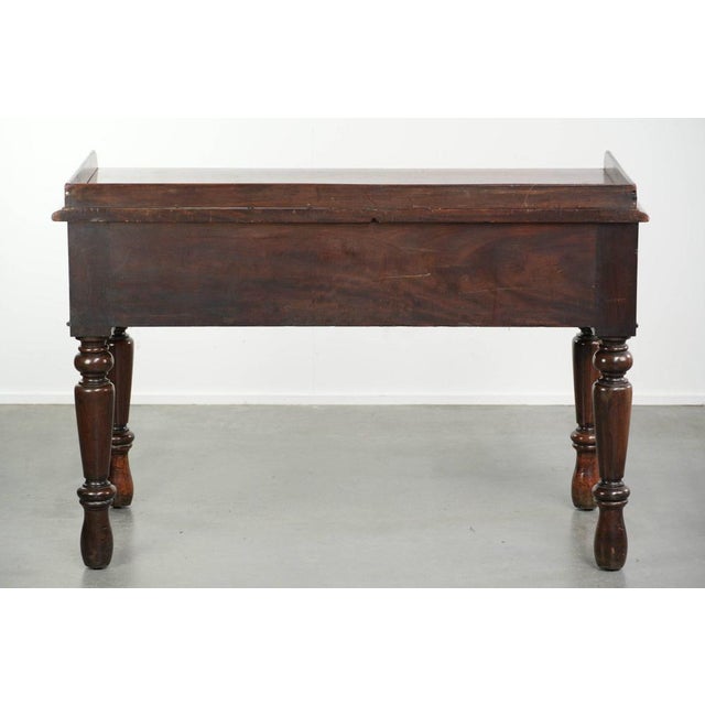 Antique English Mahogany Desk, 1800s For Sale - Image 5 of 13