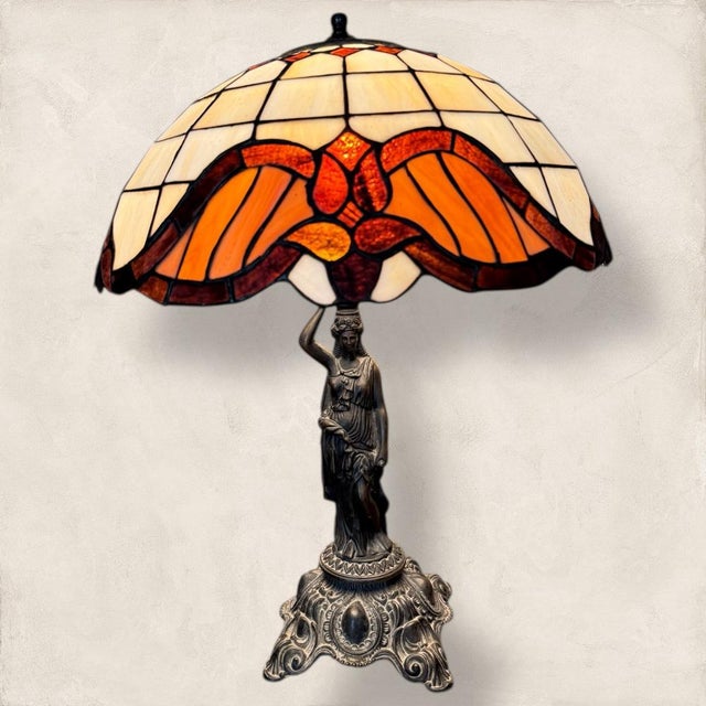 Tiffany Style Lamp from Honsel Leuchten, 1930 For Sale - Image 4 of 9