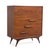 Brown Mid Century Sculptural Walnut Bedroom Set Tall Chest Dresser Two Nightstands Made in Japan 1960s For Sale - Image 8 of 18