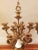 Vintage Italian Pair of 7-Light Gilt Bronze & Marble Figural Cherub Candelabras For Sale - Image 4 of 18