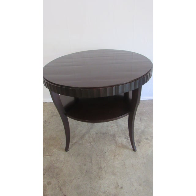 Barbara Barry 1980s Barbara Barry Baker Canter Mahogany Table Designer Beautiful For Sale - Image 4 of 10