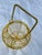 Mid-Century Yellow Egg Wire Basket With Handle For Sale - Image 4 of 6