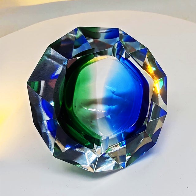 Blue Vintage Ashtray in Murano Glass by Flavio Poli for Seguso, 1960s For Sale - Image 8 of 10