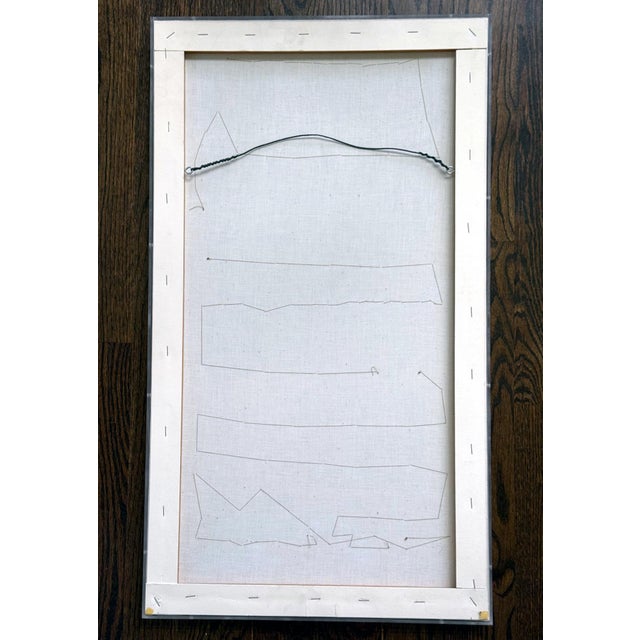 Framed Large Pre-Columbian Woven Textile Fragment from Chimu Chancay Culture For Sale - Image 4 of 16