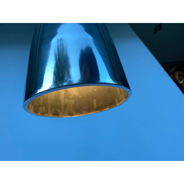 1960s Vintage Cast Aluminum Swivelier Pendant Light For Sale - Image 5 of 7