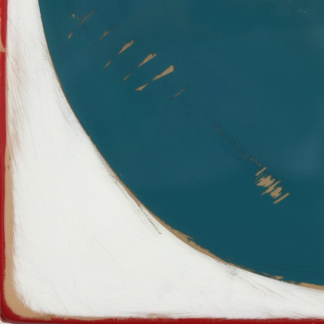 Time Zone 9 - Modern Resin Minimalist Cool Tone Geometric Original Artwork by Ricky Hunt For Sale - Image 4 of 9