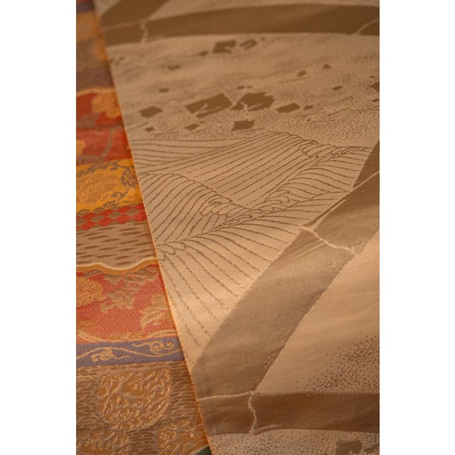 Japanese Ceremonial Silk Bed Runner Set by Renaras, Set of 5 For Sale - Image 9 of 11