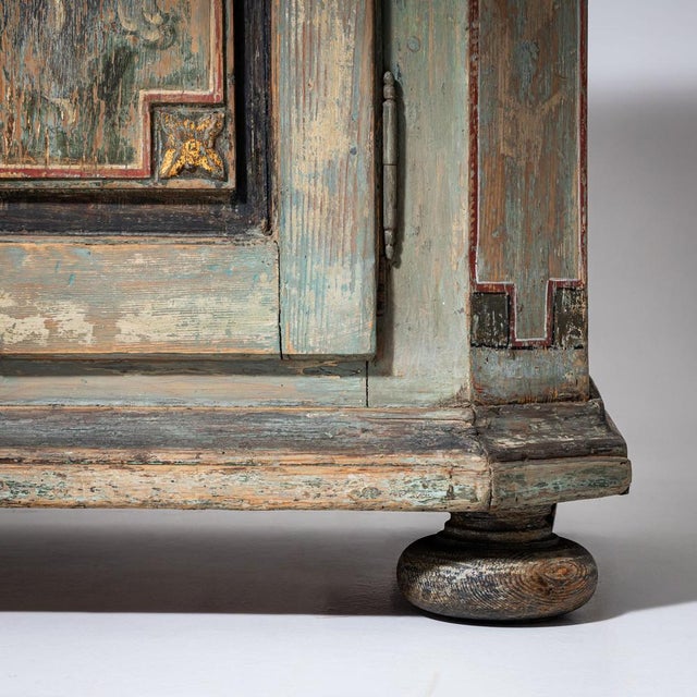 Baroque Hand-Painted Buffet, 1700s For Sale - Image 9 of 11