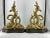 Vintage Brass Dolphin Andirons - a Pair For Sale - Image 6 of 8