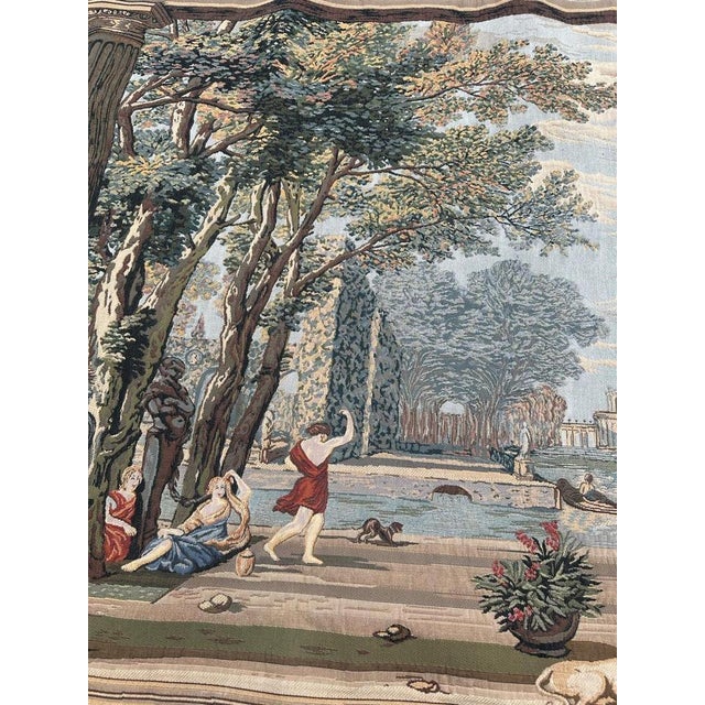 Aubusson Style Jacquard Tapestry, 1980s For Sale - Image 15 of 18