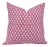 Fabdivine Boho Style Block Printed Pillow Cover 14x20 Inch Off-White Linen- Pink City For Sale