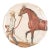 Brown Equine Melamine Side Plates- Set of Six For Sale - Image 8 of 13
