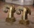 Metal Pair of Vintage French Gilt Brass Ram Head Sculptures For Sale - Image 7 of 9
