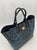 Mid 20th Century Dolce & Gabbana Blue Leopard Print Coated Canvas Tote For Sale - Image 9 of 11
