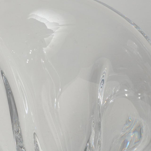 Mid 20th Century Vannes France Crystal Vase For Sale - Image 6 of 8