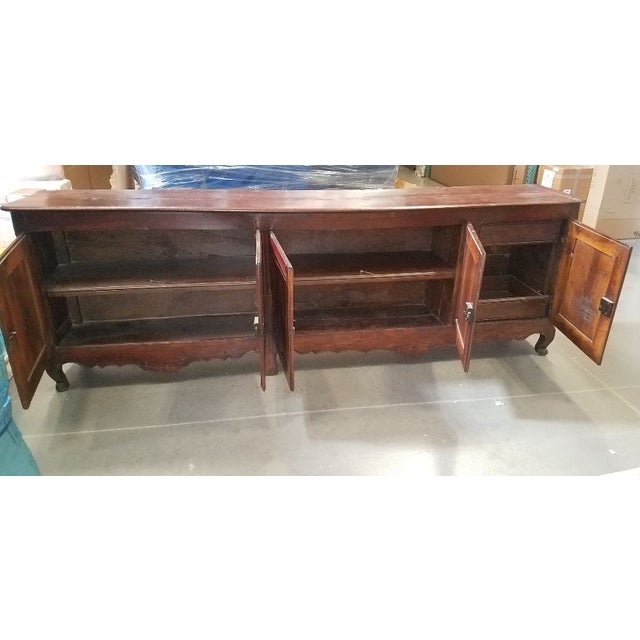French Louis XV Walnut and Oak Sideboard/Buffett For Sale - Image 4 of 9