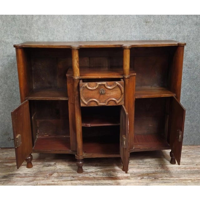 Antique 19th Century Carved Wood Buffet with Cherubs Decoration For Sale - Image 10 of 12
