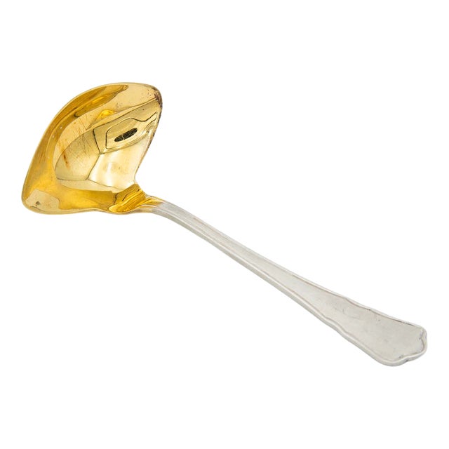 Silver Sauce Spoon for Ambidextrous Users For Sale