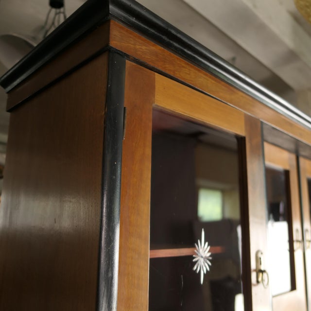 Viennese Cherrywood Veneer Buffet Cabinet, 1920 For Sale - Image 9 of 13