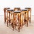 French Upholstered Barstools, 1950s, Set of 6 For Sale - Image 3 of 12