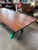 Wood Custom Table With Vintage Hure Cast Iron Base and New Walnut Top For Sale - Image 7 of 8