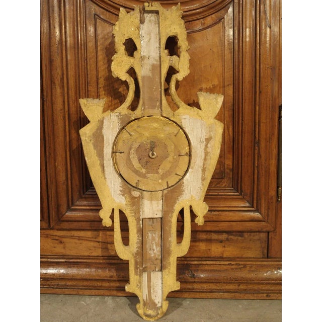 French 18th Century Parisian Giltwood Barometer Thermometer For Sale - Image 3 of 11