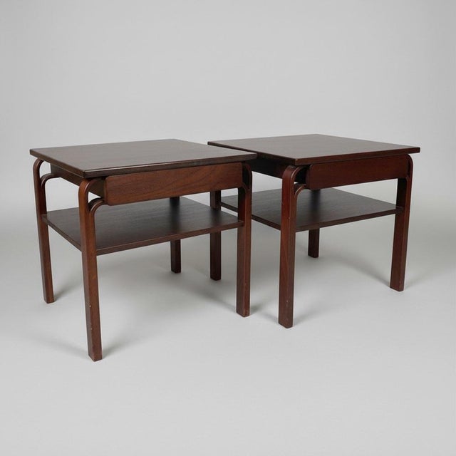 Nordic Side Tables in Wood, 1970s, Set of 2 For Sale - Image 13 of 13