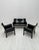 Vintage Italian CAB 414 2-Seater Sofa in in Black Leather by Mario Bellini for Cassina, 1980s For Sale - Image 9 of 10