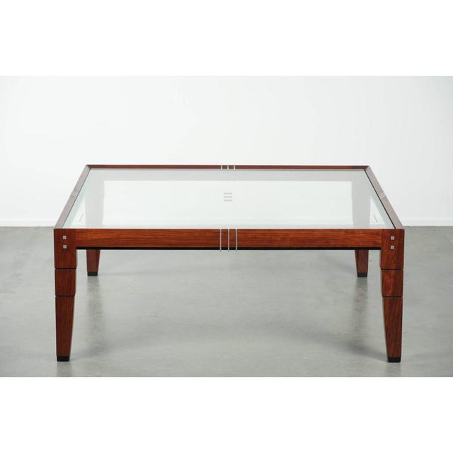 Art Deco Decoforma Series Square Coffee Table with Glass Top from Schuitema For Sale - Image 4 of 12