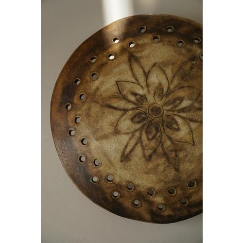 Mid-Century Danish Organic Sculptural Ceramic Wall Sconce, 1970s For Sale - Image 15 of 18