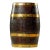 English Oak Barrel With Four Brass Bands For Sale