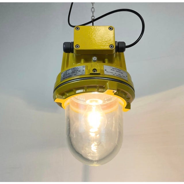 Industrial Yellow Explosion Proof Lamp from Elektrosvit, 1990s For Sale - Image 12 of 16