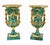 Metal French Empire Malachite Urns, Set of 2 For Sale - Image 7 of 7