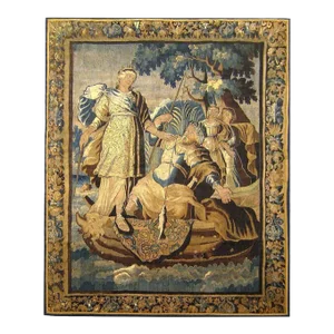 17th Century Franco-Flemish Mythological Tapestry, with Diana and Fishermen