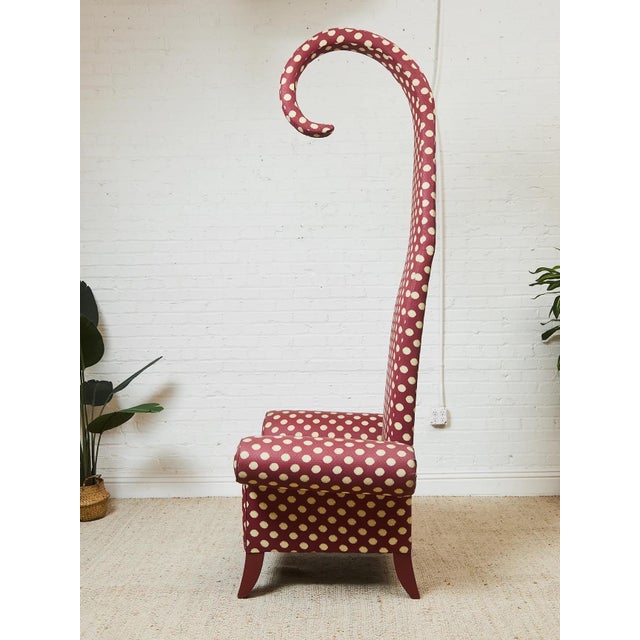 Mid 20th Century Mid 20th Century Curved Sculptural Polkadot Art Sculpture Chair For Sale - Image 5 of 12
