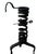 "Old Spiral Candlestick In Wrought Iron 17th Century" A rare old spiral candlestick in wrought iron from the 17th century...