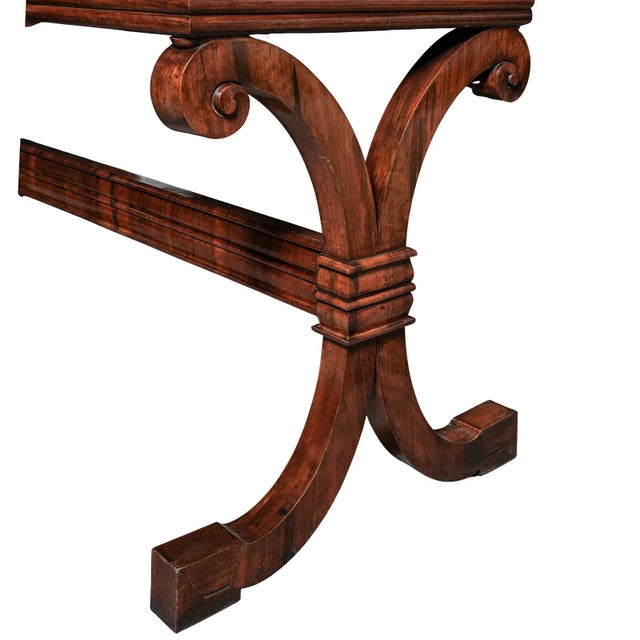 Mid 19th Century Superb Quality Antique Empire Revival Mahogany Marble Topped Table For Sale - Image 4 of 6