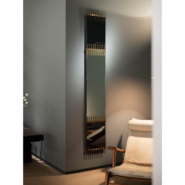 Ettore Sottsass Italian Wall Mirror attributed to Ettore Sottsass for Santambrogio & de Berti, 1957 For Sale - Image 4 of 18