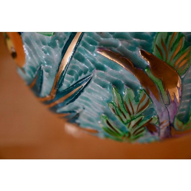 Ceramic Vintage Ball Vase by Lamarche Monaco, 1960s For Sale - Image 7 of 14