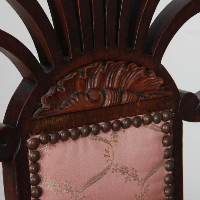 Antique English Armchair by J.S. Henry, 1800s For Sale - Image 6 of 10